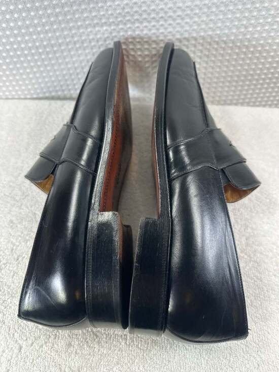 Caporicci Black Leather Penny Loafers  Made in Italy main image 7